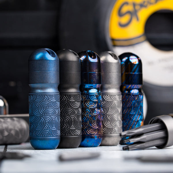 Drop Date (06/24): Audacious Concept x URBAN Tool XS - Titanium w/ Chaos Seigaiha™ - URBAN EDC®
