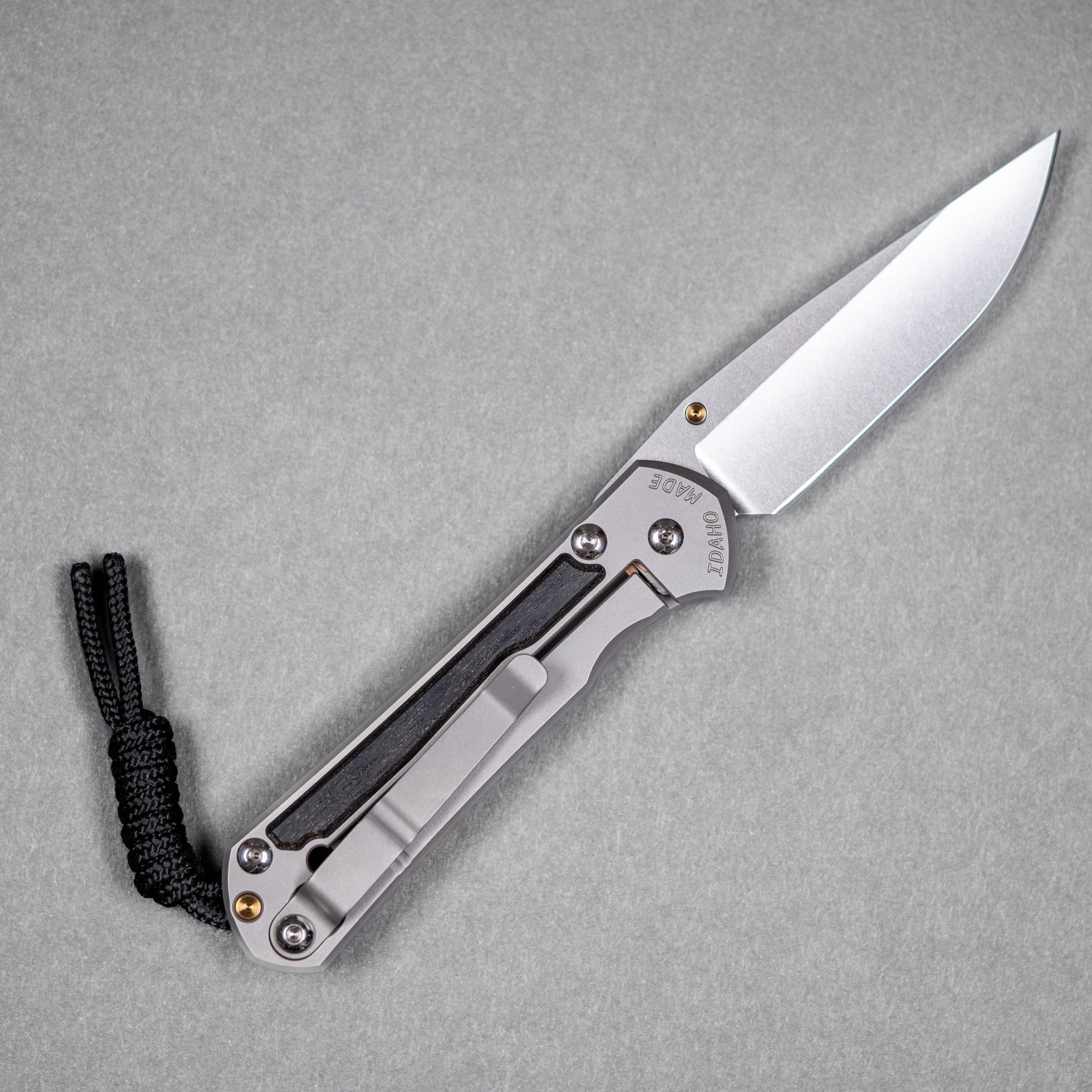 Drop Date (06/24): Chris Reeve Small Sebenza 31 - Drop Point Magnacut & Glass Blasted Titanium w/ Bog Oak Inlay - URBAN EDC®