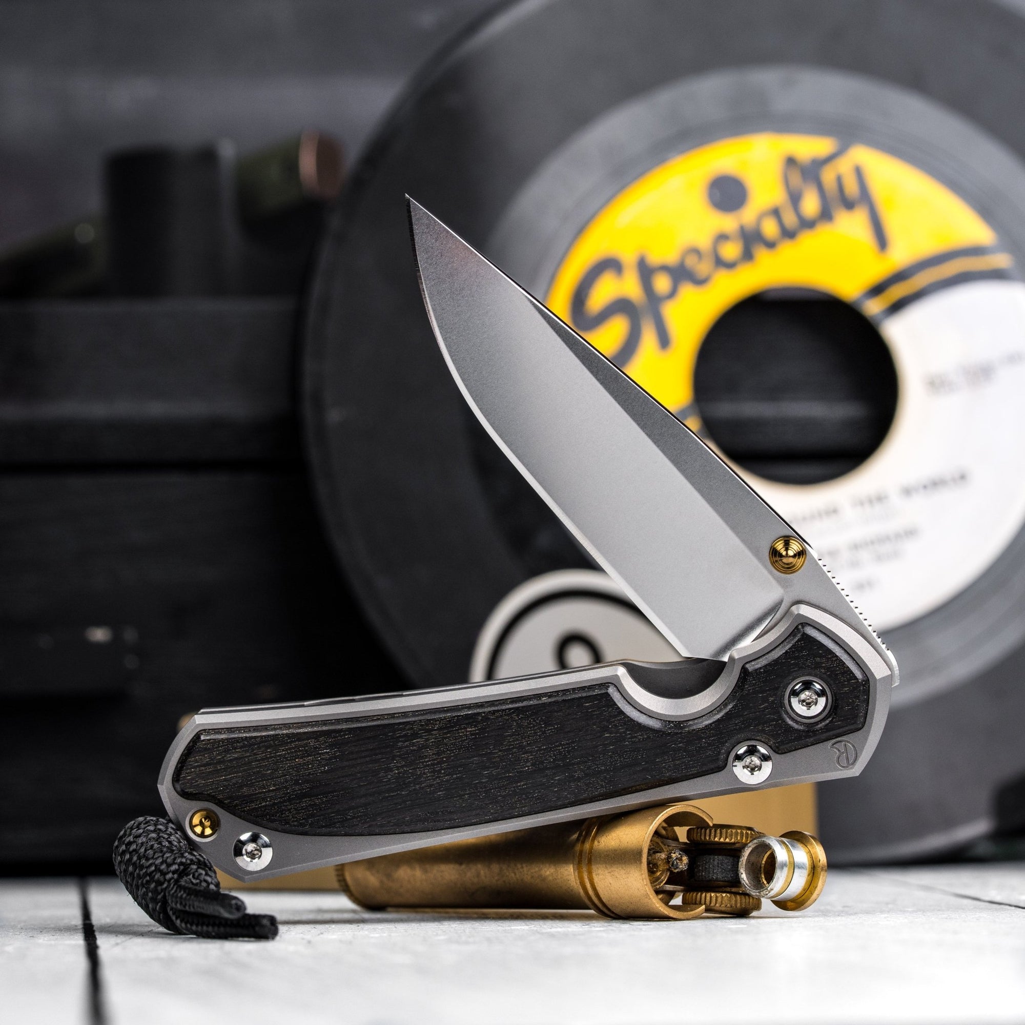 Drop Date (06/24): Chris Reeve Small Sebenza 31 - Drop Point Magnacut & Glass Blasted Titanium w/ Bog Oak Inlay - URBAN EDC®