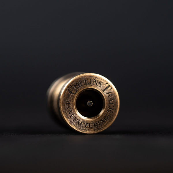 Drop Date (06/24): Collins Trace Manufacturing x URBAN 'The End' Bead - Aged Brass Chaos Seigaiha™ - URBAN EDC®