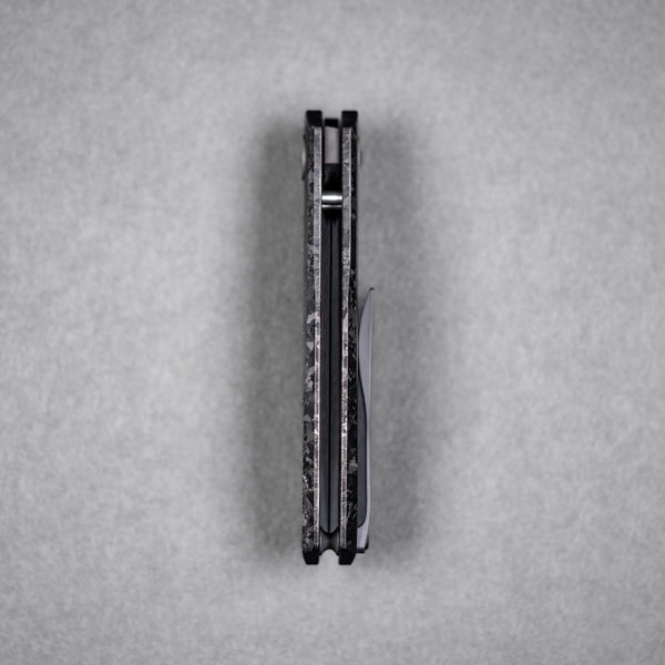 Drop Date (06/24): URBAN Chimarra - Belt Satin DLC Magnacut & Black Crystal Titanium w/ Zirc Pivot Collar & Clip - URBAN EDC®
