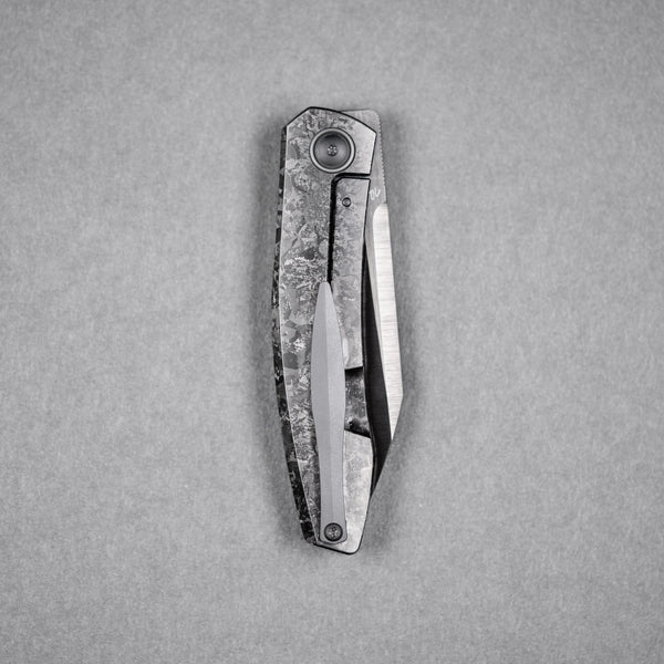 Drop Date (06/24): URBAN Chimarra - Belt Satin DLC Magnacut & Black Crystal Titanium w/ Zirc Pivot Collar & Clip - URBAN EDC®