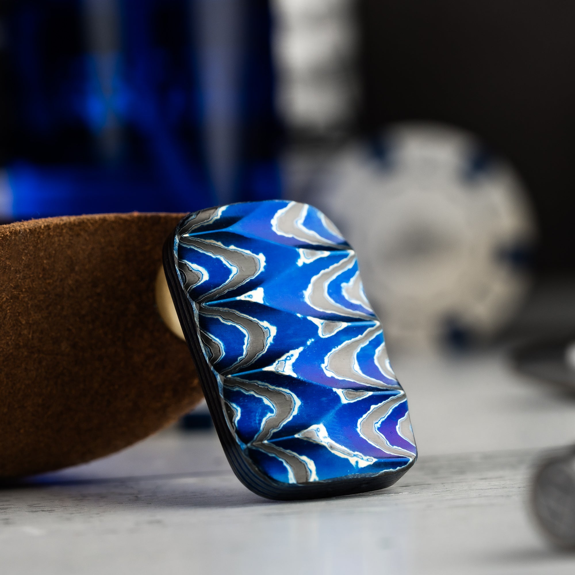 Drop Date (06/25): Ben Krein x URBAN Worry Stone - Dark Ti Sculpted - URBAN EDC®