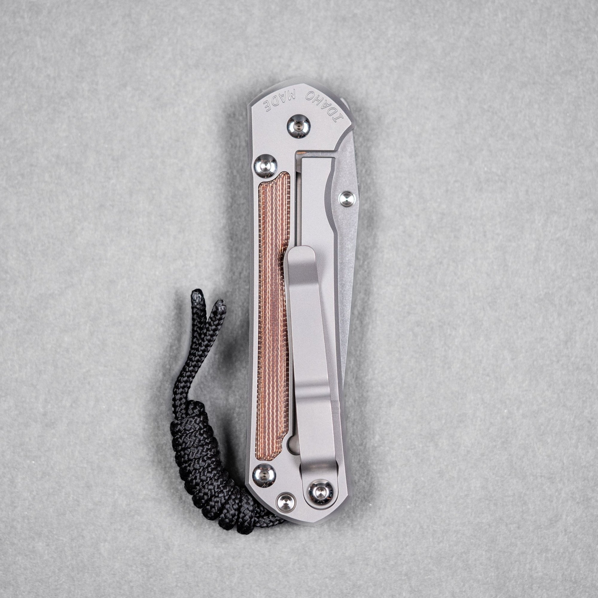 Drop Date (07/01): Chris Reeve Small Sebenza 31 - Tanto Magnacut & Glass Blasted Titanium w/ Natural Canvas Micarta Inlay - URBAN EDC®
