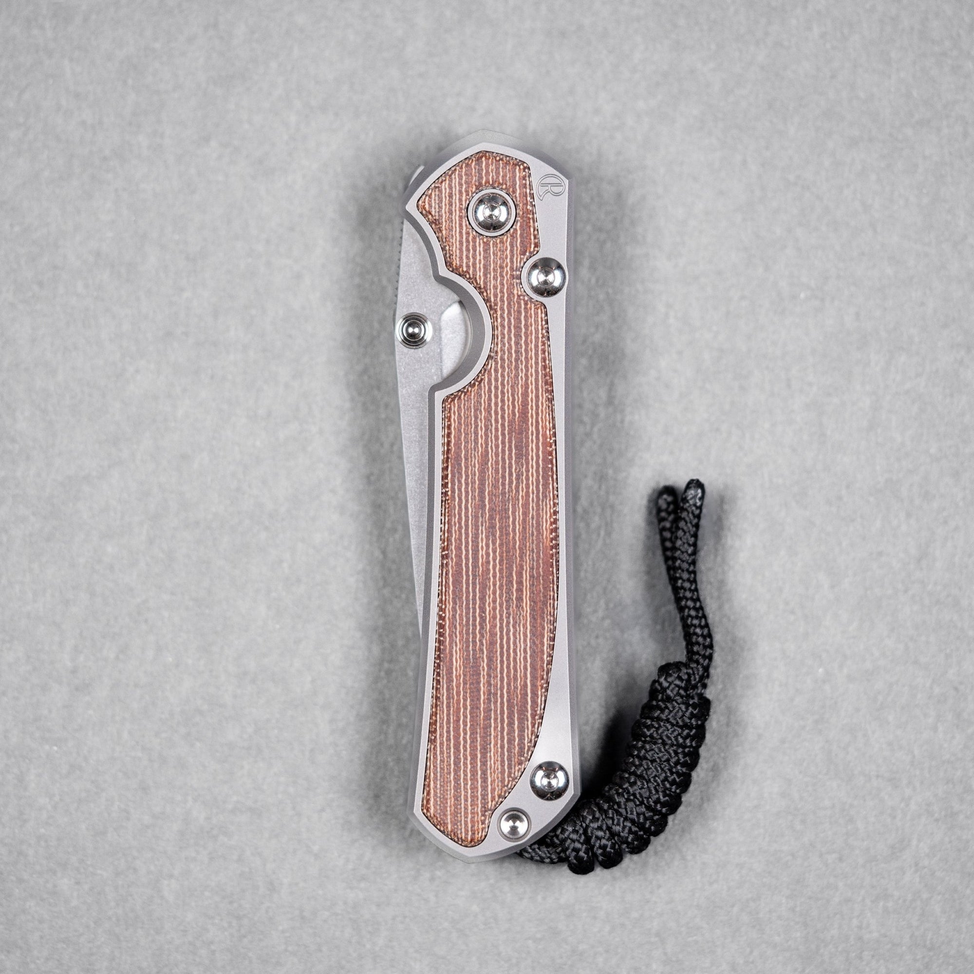 Drop Date (07/01): Chris Reeve Small Sebenza 31 - Tanto Magnacut & Glass Blasted Titanium w/ Natural Canvas Micarta Inlay - URBAN EDC®