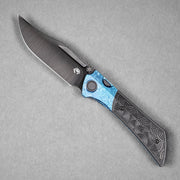 Drop Date (07/01): Gecko x URBAN Dune - Belt Satin DLC Vanax & Blackwashed Ti Chaos Seigaiha™ w/ Blurple Crystal Ti Bolster - URBAN EDC®