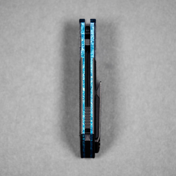 Drop Date (07/01): Gecko x URBAN Dune - Belt Satin DLC Vanax & Blackwashed Ti Chaos Seigaiha™ w/ Blurple Crystal Ti Bolster - URBAN EDC®