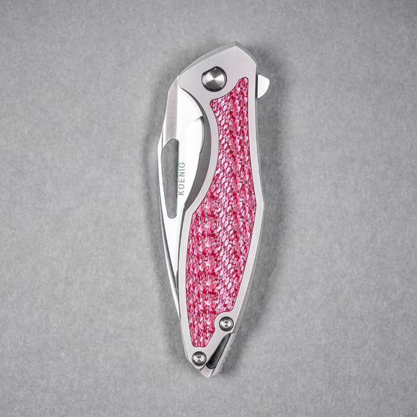 Drop Date (07/01): Koenig Arius Flipper - Brightwashed w/ Polished Flats M398 & Titanium w/ Twill Inlay - URBAN EDC®