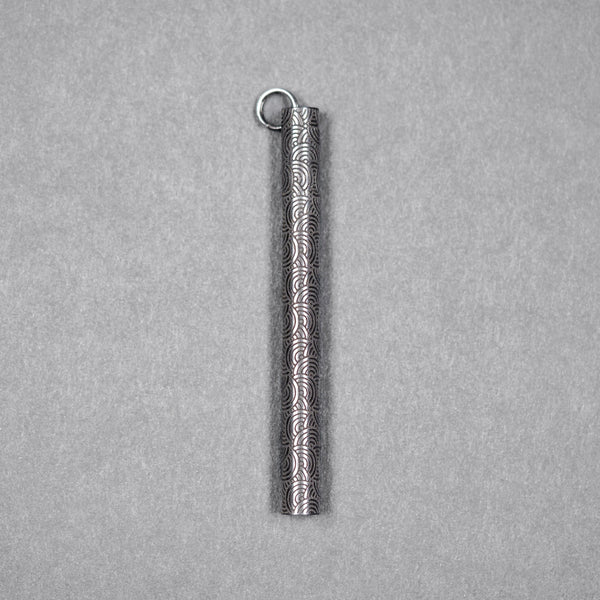Drop Date (07/08): Blank Forces x URBAN CHROMA EDC Ink Keychain Pen - Titanium w/ Chaos Seigaiha™ - URBAN EDC®