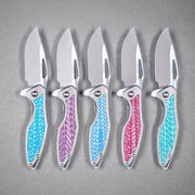 Drop Date (07/08): Koenig Mini Arius Flipper - Brightwashed w/ Polished Flats M390 & Titanium w/ Twill Inlay - URBAN EDC®