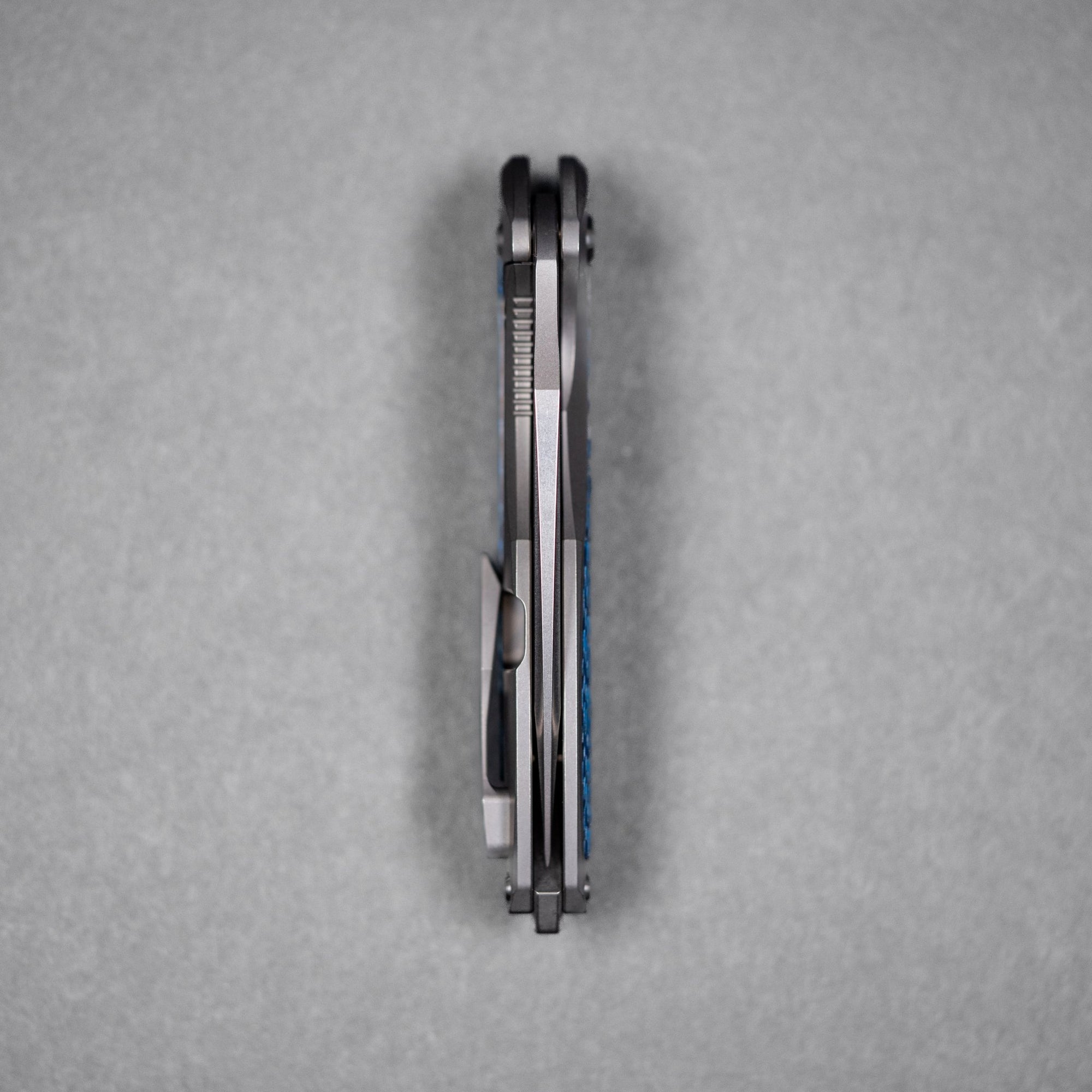 Drop Date (07/08): Koenig Mini Arius Flipper - Brightwashed w/ Polished Flats M390 & Titanium w/ Twill Inlay - URBAN EDC®