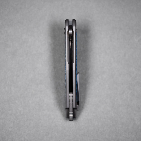 Drop Date (07/08): Koenig Mini Arius Flipper - Brightwashed w/ Polished Flats M390 & Titanium w/ Twill Inlay - URBAN EDC®