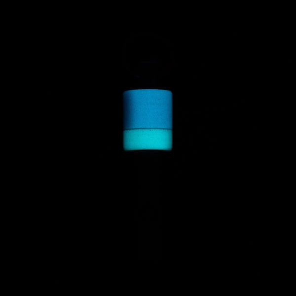 Drop Date (07/15): Fiddle Foundry Whistle - Titanium w/ Blue Hyperglow (Custom) - URBAN EDC®