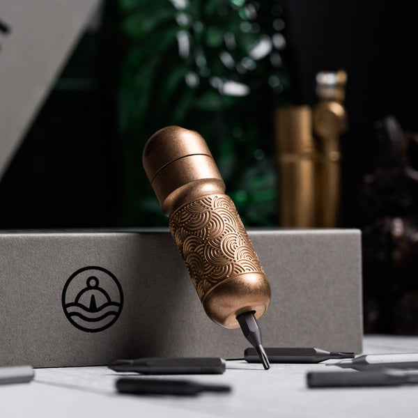 Drop Date (07/22): Audacious Concept x URBAN Tool XS - Bronze w/ Chaos Seigaiha™ - URBAN EDC®