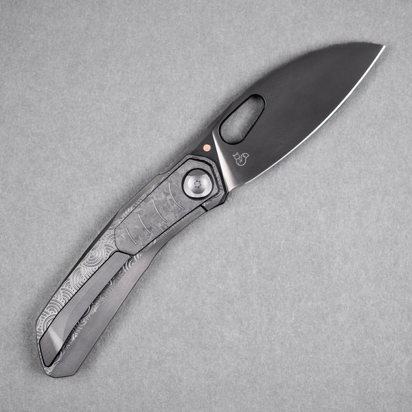 Drop Date (07/22): Poikilo x URBAN VK-Crab - Pearlescent Stonewash DLC M398 & DLC Titanium Chaos Seigaiha™ w/ Crystal Ti DLC Inlay - URBAN EDC®