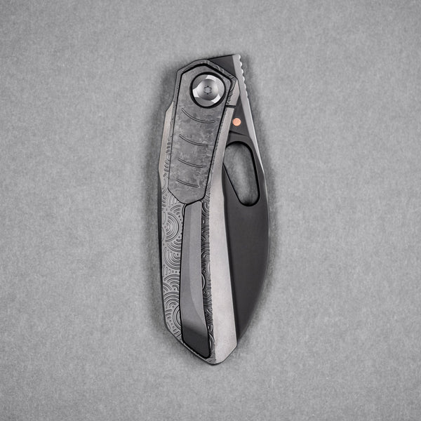 Drop Date (07/22): Poikilo x URBAN VK-Crab - Pearlescent Stonewash DLC M398 & DLC Titanium Chaos Seigaiha™ w/ Crystal Ti DLC Inlay - URBAN EDC®
