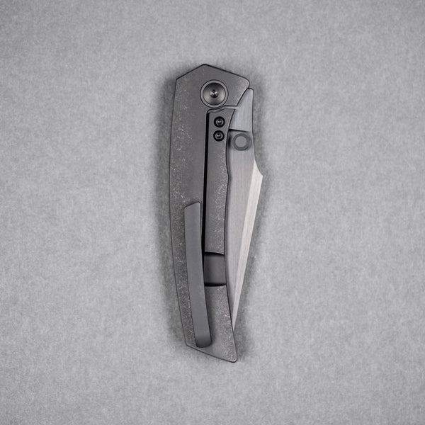 Drop Date (07/22): URBAN Isurus - Hand-Rubbed DLC Vanax & Black DLC Stonewashed Ti w/ Zirconium Hardware - URBAN EDC®