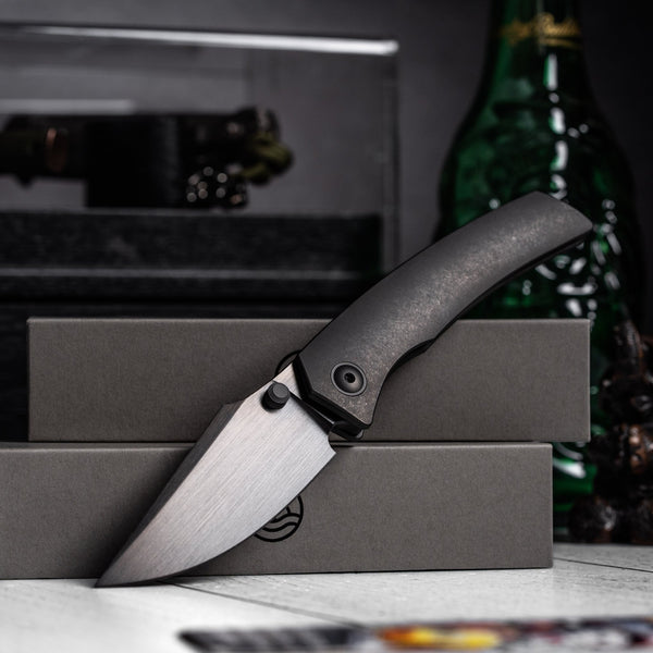 Drop Date (07/22): URBAN Isurus - Hand-Rubbed DLC Vanax & Black DLC Stonewashed Ti w/ Zirconium Hardware - URBAN EDC®