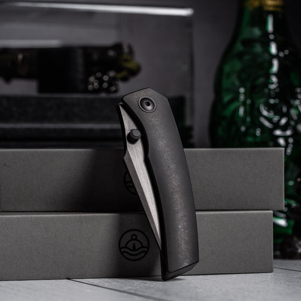 Drop Date (07/22): URBAN Isurus - Hand-Rubbed DLC Vanax & Black DLC Stonewashed Ti w/ Zirconium Hardware - URBAN EDC®