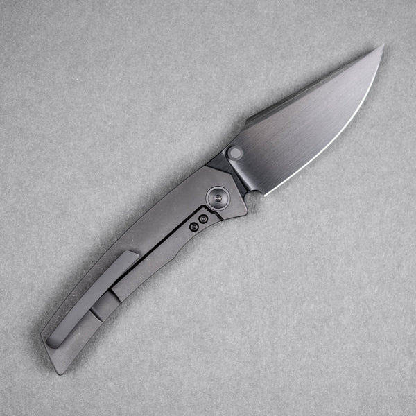 Drop Date (07/22): URBAN Isurus - Hand-Rubbed DLC Vanax & Black DLC Stonewashed Ti w/ Zirconium Hardware - URBAN EDC®