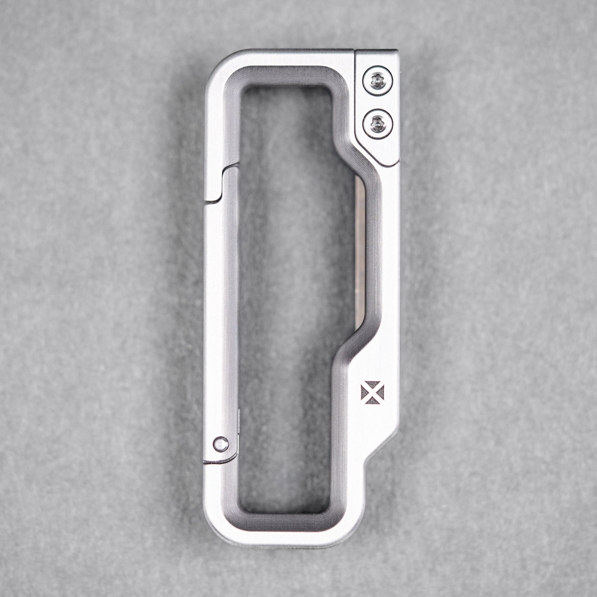 Drop Date (07/29): Blank Forces x URBAN HyperLink Original Carabiner - Titanium w/ Chaos Seigaiha™ - URBAN EDC®