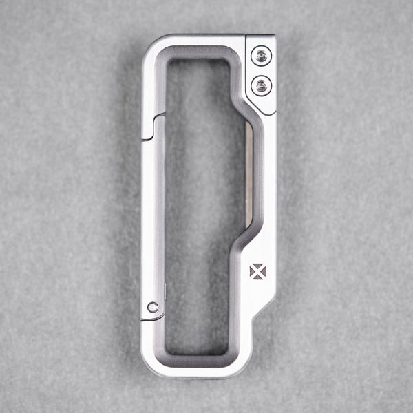 Drop Date (07/29): Blank Forces x URBAN HyperLink Original Carabiner - Titanium w/ Chaos Seigaiha™ - URBAN EDC®