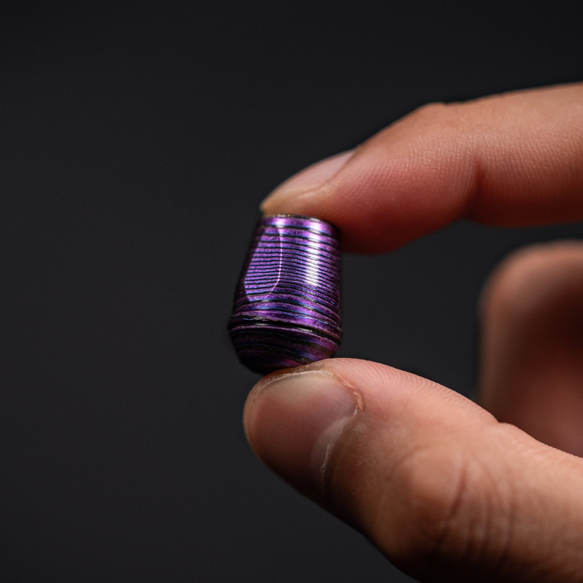 Drop Date (07/29): URBAN VK-IMON Lanyard Bead - Purple ZircuTi w/ Purple ZircuTi Disc - URBAN EDC®