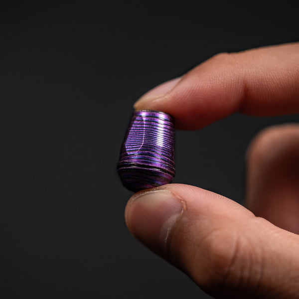 Drop Date (07/29): URBAN VK-IMON Lanyard Bead - Purple ZircuTi w/ Purple ZircuTi Disc - URBAN EDC®