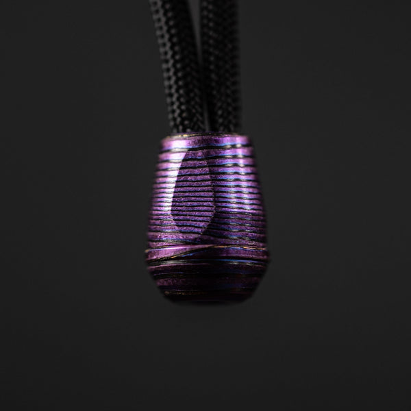 Drop Date (07/29): URBAN VK-IMON Lanyard Bead - Purple ZircuTi w/ Purple ZircuTi Disc - URBAN EDC®