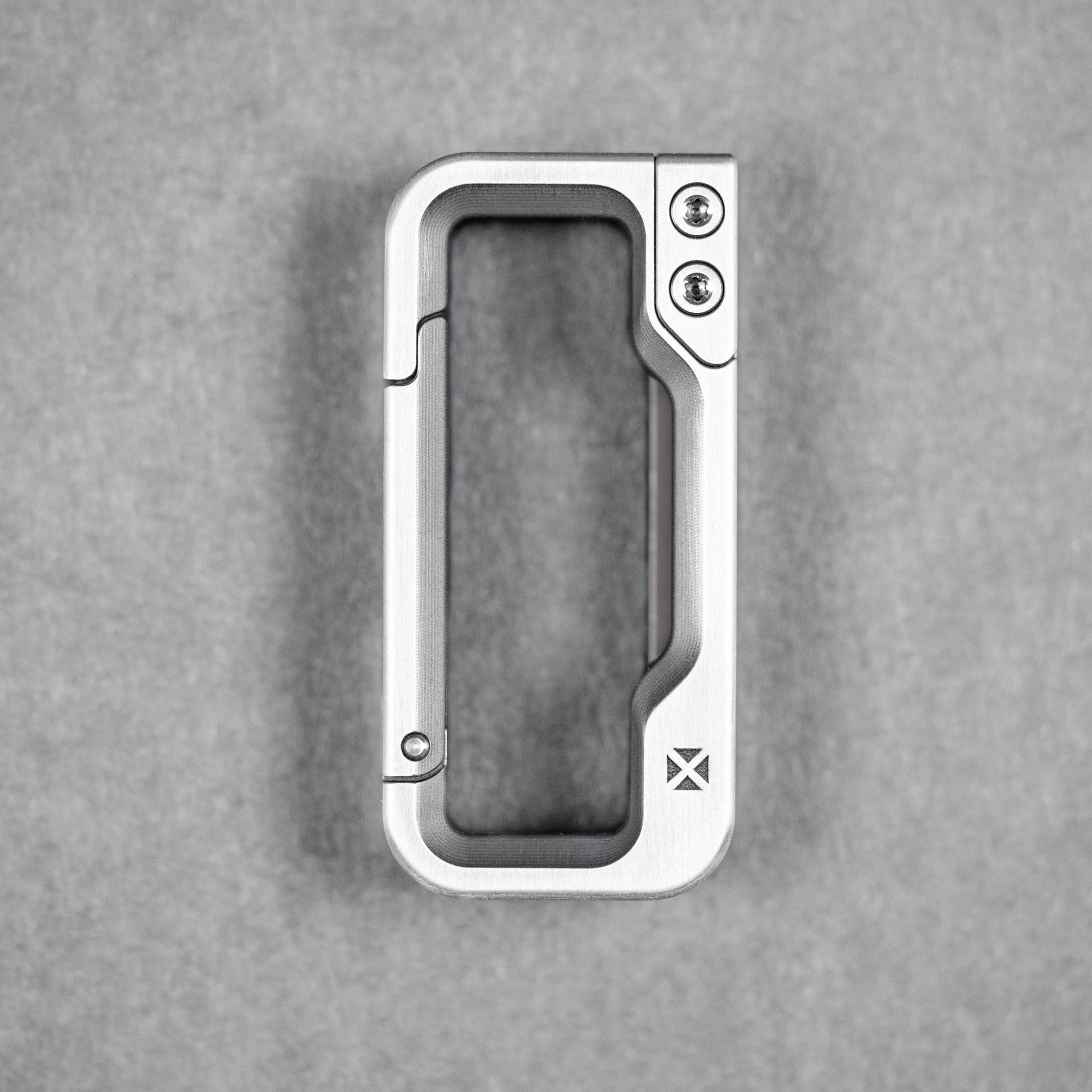 Drop Date (08/05): Blank Forces x URBAN HyperLink Micro Carabiner - Titanium w/ Chaos Seigaiha™ - URBAN EDC®