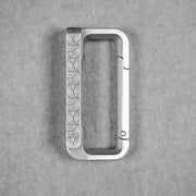 Drop Date (08/05): Blank Forces x URBAN HyperLink Micro Carabiner - Titanium w/ Chaos Seigaiha™ - URBAN EDC®