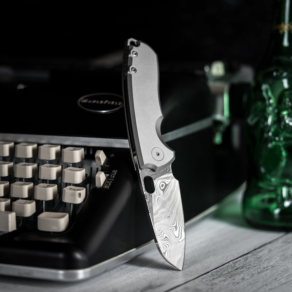 Drop Date (08/06): URBAN F5.5 - Bjorkman Twist Damasteel & Stonewashed Titanium - URBAN EDC®