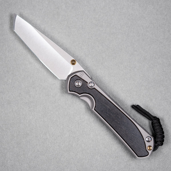 Drop Date (08/12): Chris Reeve Large Sebenza 31 - Tanto Magnacut & Glass Blasted Titanium w/ Bog Oak Inlay - URBAN EDC®