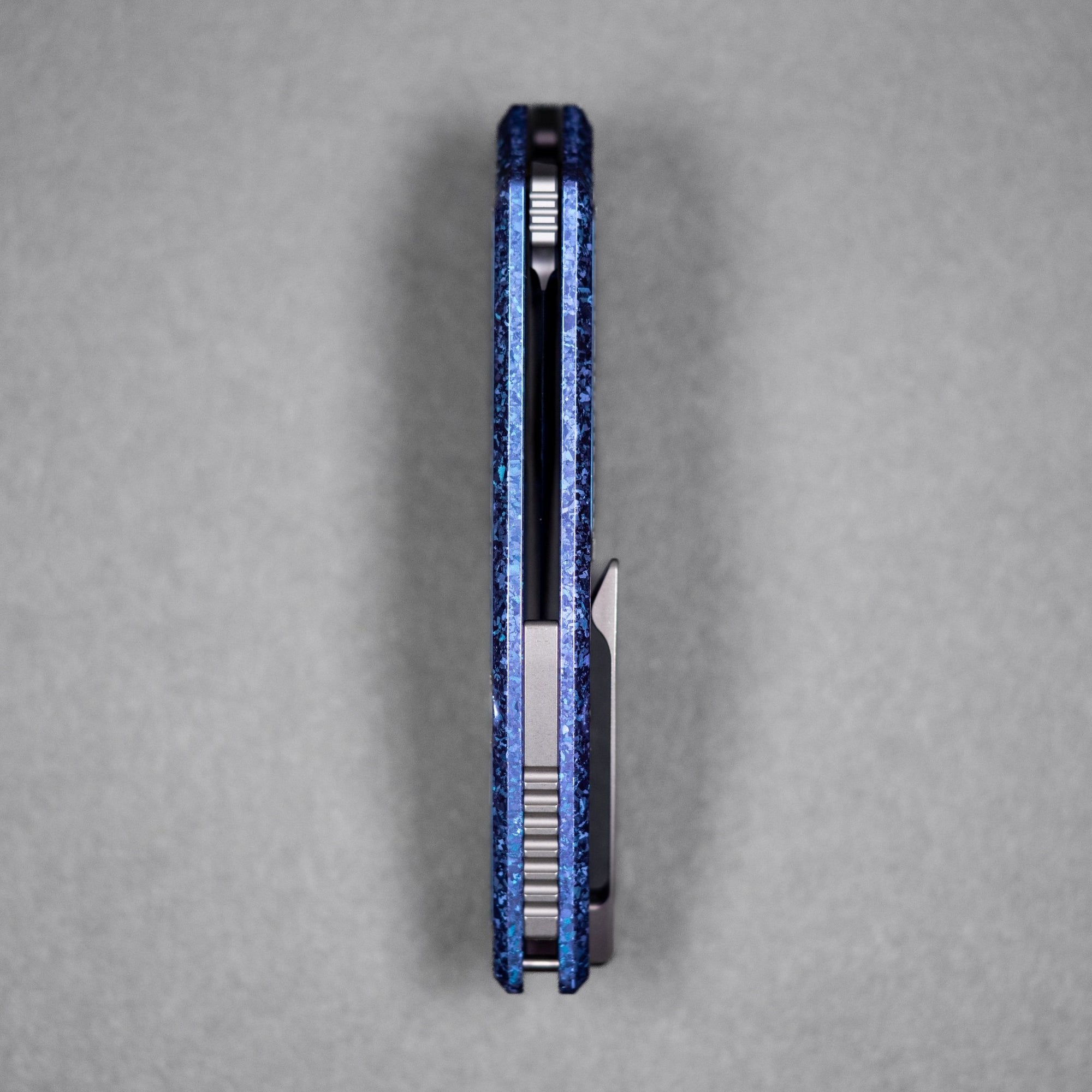 Drop Date (08/12): Griffin Co x URBAN Scout F3.5 Folder - Belt Satin Magnacut & Blurple Crystal Titanium w/ Satin Chaos Seigaiha™ - URBAN EDC®