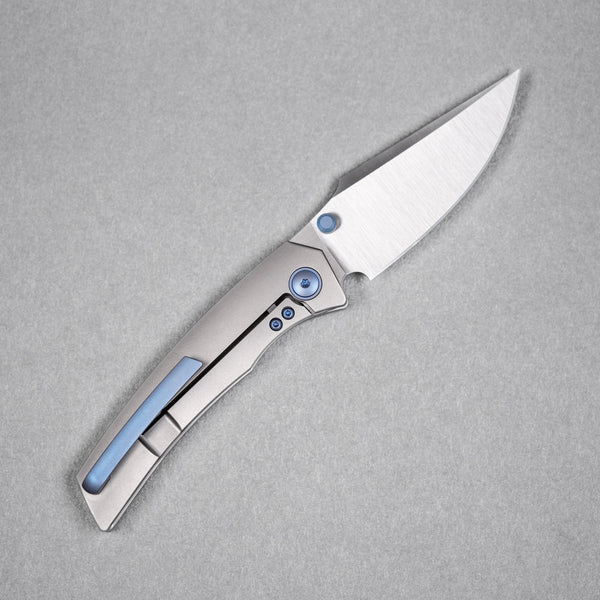 Drop Date (08/12): URBAN Isurus - Satin Vanax & Bead Blast Ti w/ Blurple Ti Hardware - URBAN EDC®