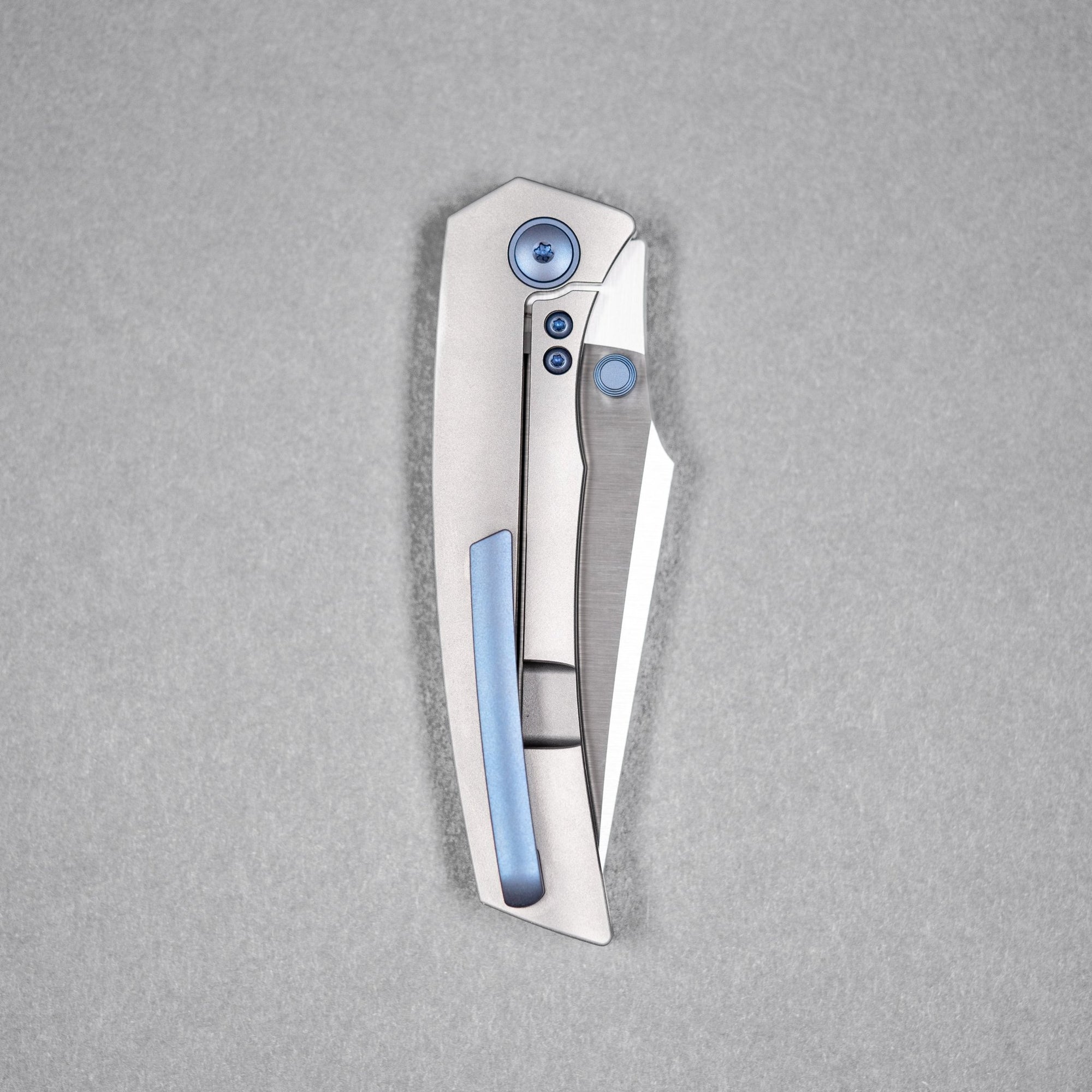 Drop Date (08/12): URBAN Isurus - Satin Vanax & Bead Blast Ti w/ Blurple Ti Hardware - URBAN EDC®
