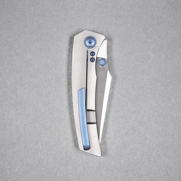 Drop Date (08/12): URBAN Isurus - Satin Vanax & Bead Blast Ti w/ Blurple Ti Hardware - URBAN EDC®