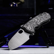 Drop Date (08/26): URBAN Jib - Belt Satin DLC Vanax & Marbled Carbon Fiber Linerlock - URBAN EDC®