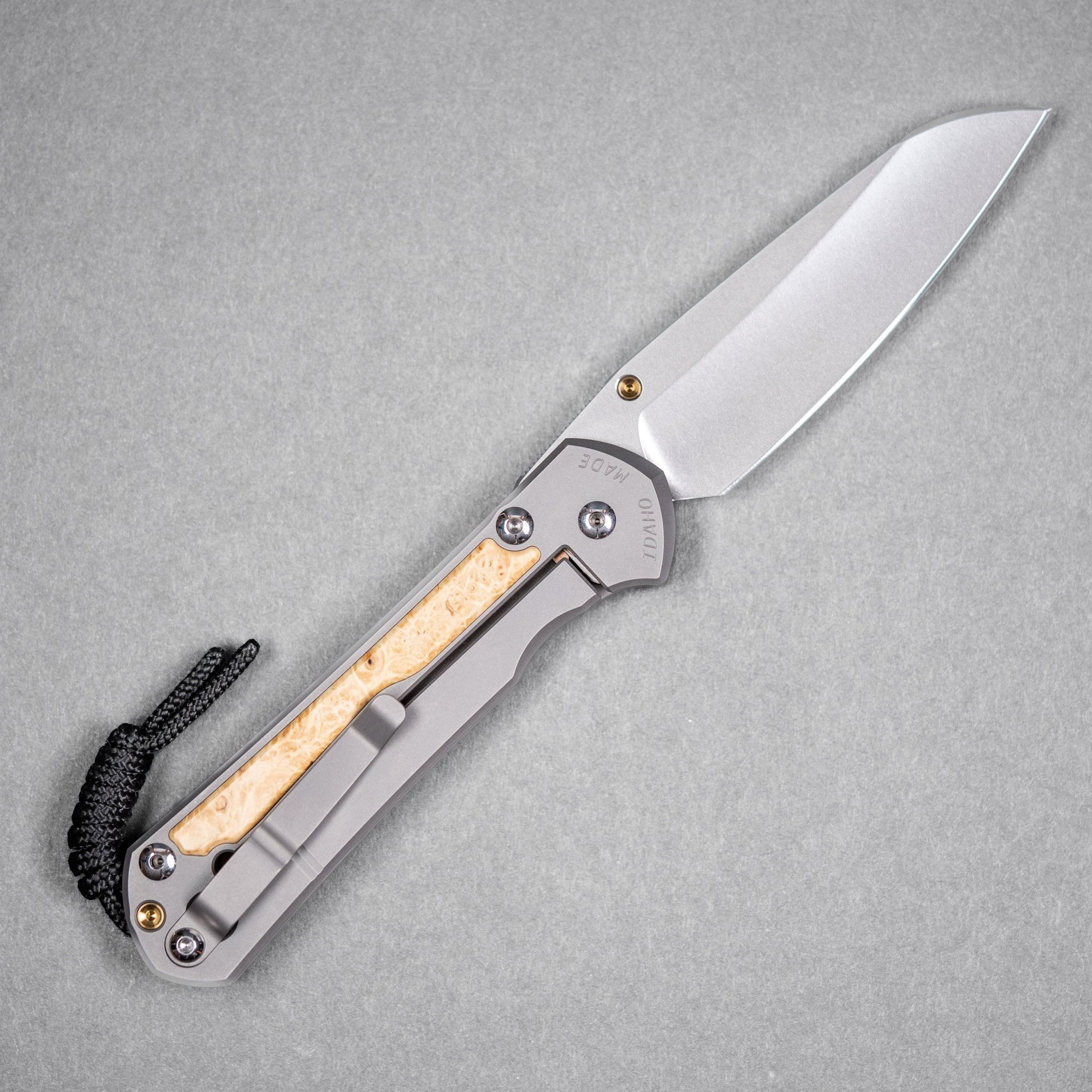 Drop Date (09/02): Chris Reeve Large Sebenza 31 - Insingo Magnacut & Glass Blasted Titanium w/ Box Elder Inlay - URBAN EDC®