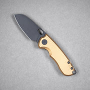 Drop Date (09/02): URBAN Jib - Blackwashed Vanax & Bead Blasted Brass Linerlock - URBAN EDC®