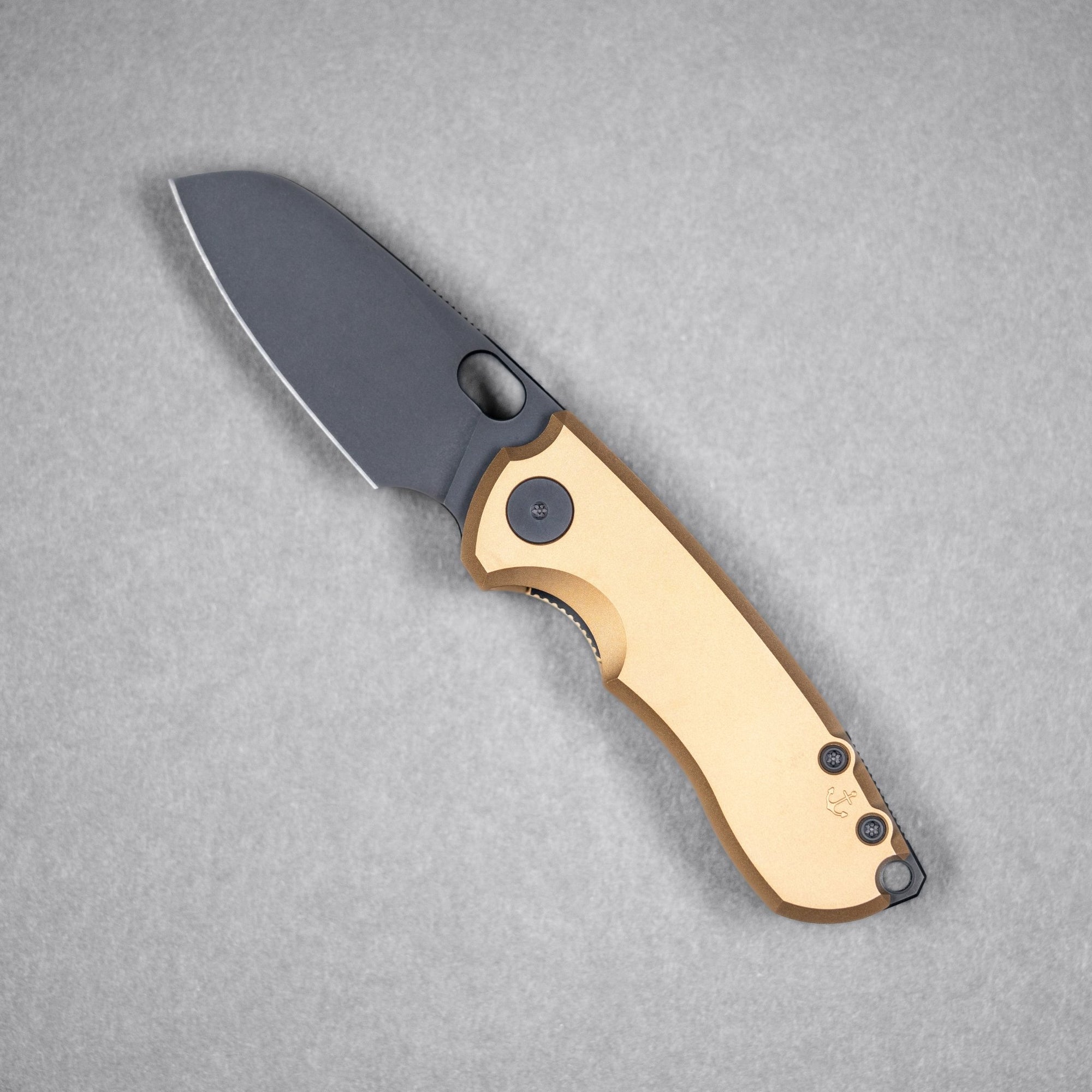 Drop Date (09/02): URBAN Jib - Blackwashed Vanax & Bead Blasted Brass Linerlock - URBAN EDC®