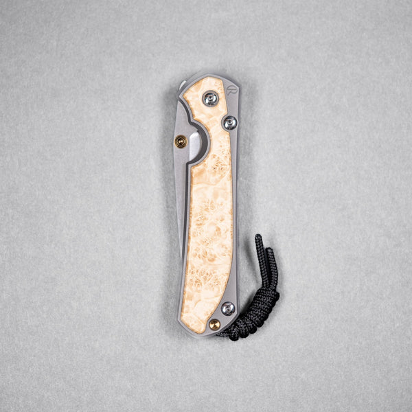 Drop Date (09/09): Chris Reeve Large Sebenza 31 - Tanto Magnacut & Glass Blasted Titanium w/ Box Elder Inlay - URBAN EDC®