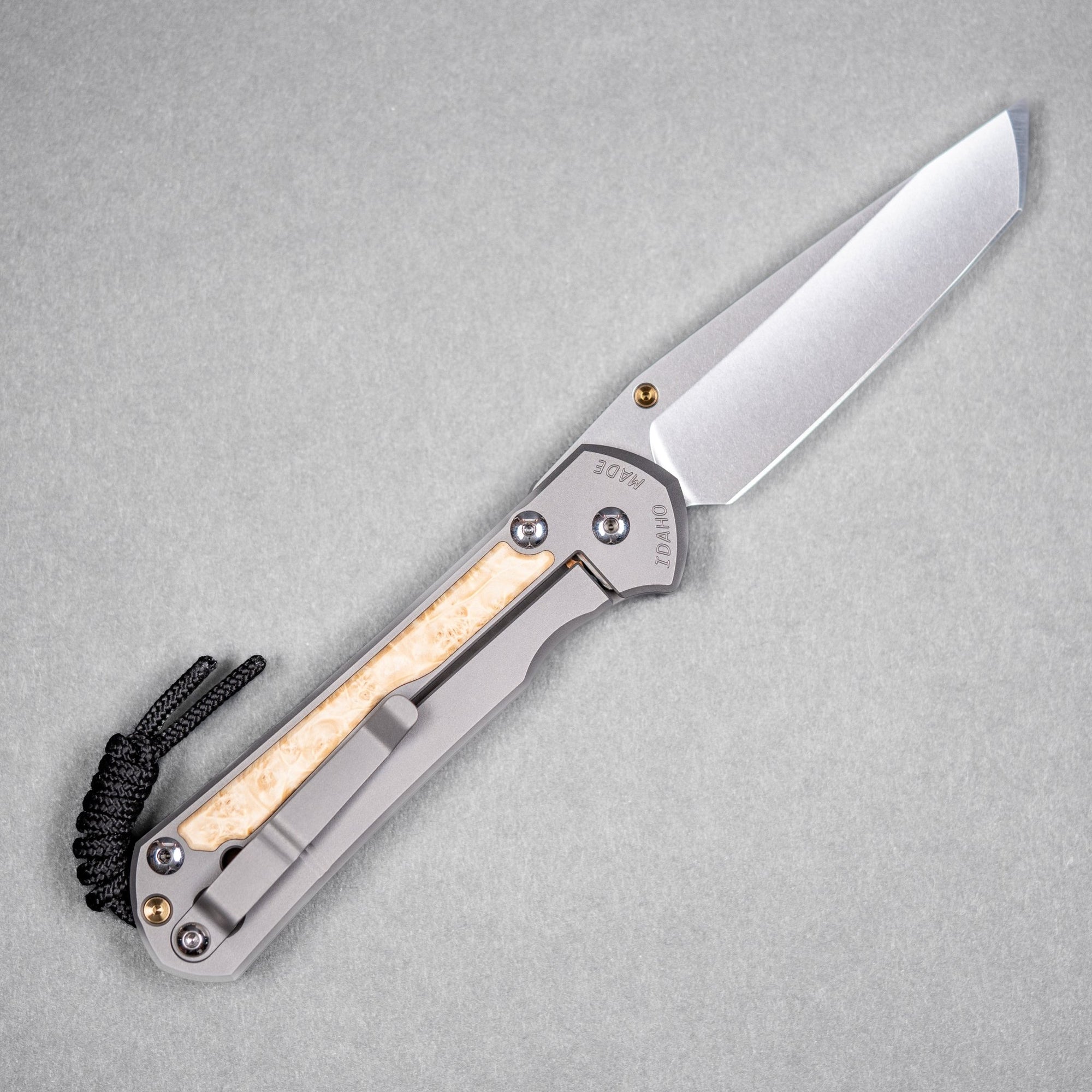 Drop Date (09/09): Chris Reeve Large Sebenza 31 - Tanto Magnacut & Glass Blasted Titanium w/ Box Elder Inlay - URBAN EDC®