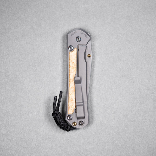 Drop Date (09/09): Chris Reeve Large Sebenza 31 - Tanto Magnacut & Glass Blasted Titanium w/ Box Elder Inlay - URBAN EDC®