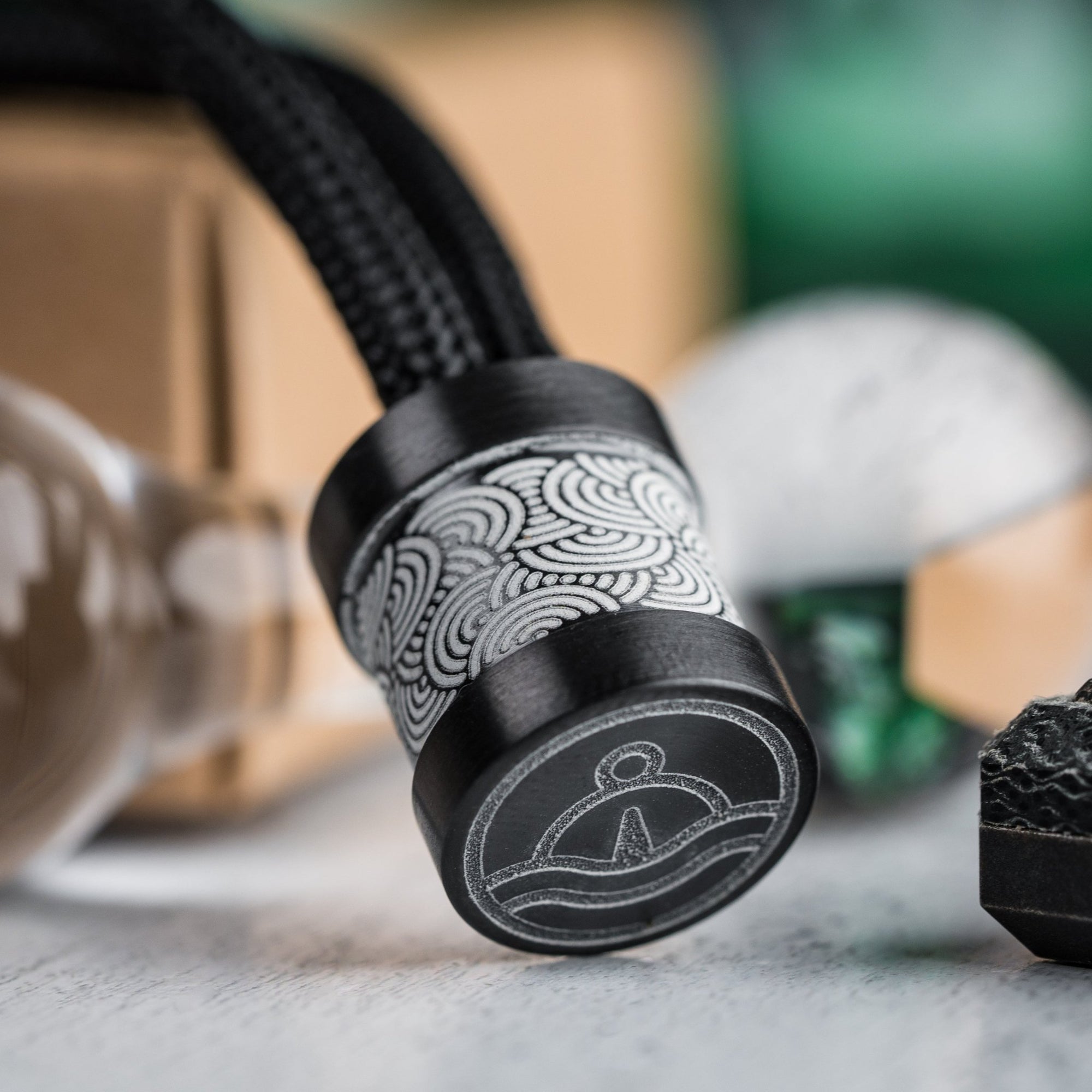 Drop Date (09/10): Collins Trace Manufacturing x URBAN 'The End' Bead - Zirconium Chaos Seigaiha™ - URBAN EDC®