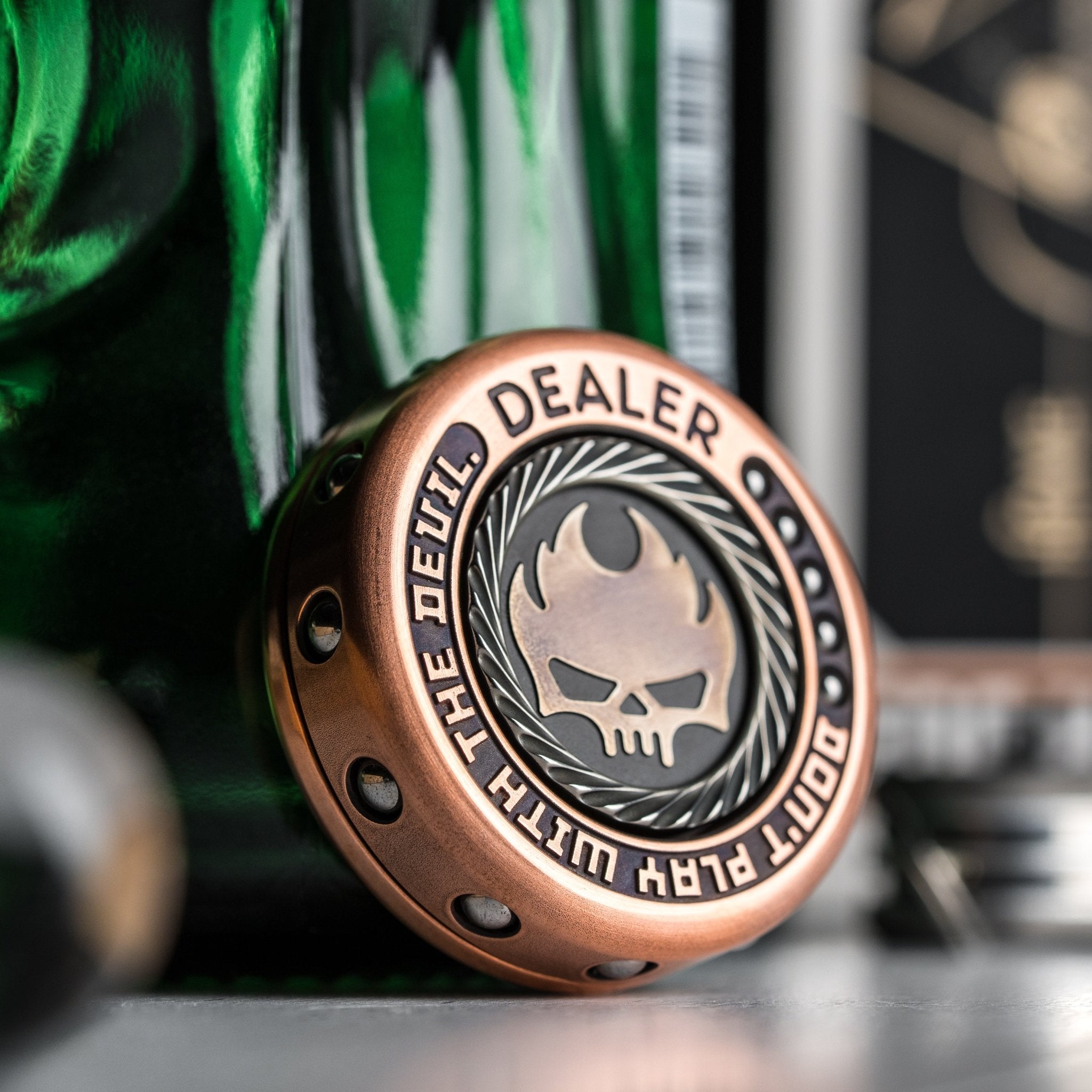 Lautie Mini Dealer Fidget Spinner - Copper & Zirconium – URBAN EDC®