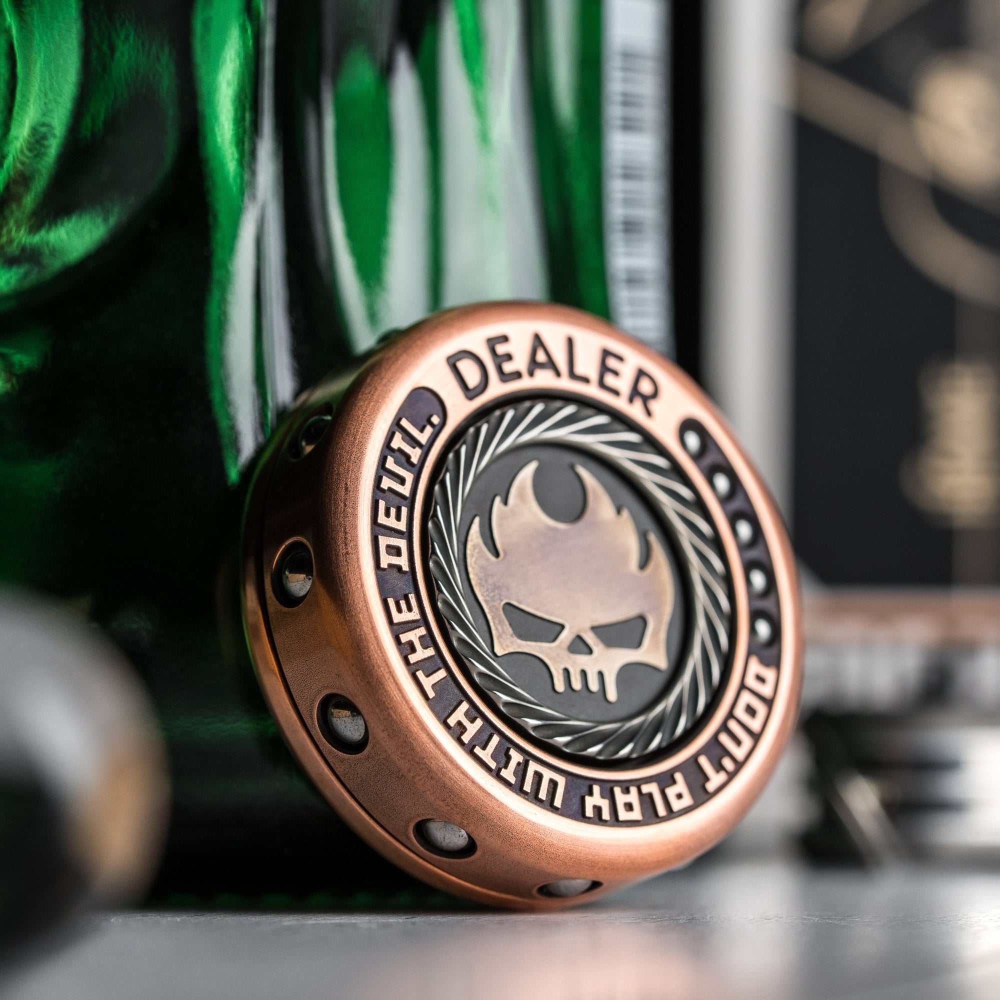 Drop Date (09/10): Lautie Mini Dealer Fidget Spinner - Copper & Zirconium - URBAN EDC®