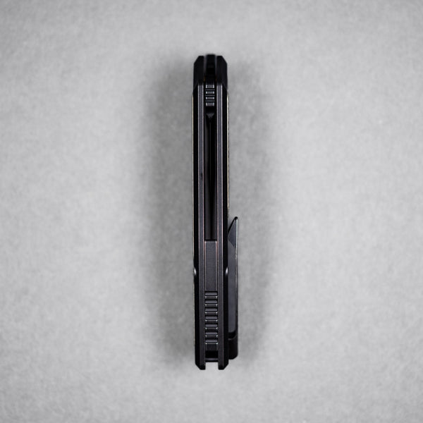 Drop Date (09/23): Griffin Co x URBAN Scout F3.5 Folder - Blackwash Magnacut & Bronze Anodized Titanium w/ Chaos Seigaiha™ - URBAN EDC®