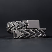 Drop Date (09/23): Tomas Makes Vector Bracelet - Zirblast Titanium w/ Dark Matter Green Glow Carbon Fiber (Custom) - URBAN EDC®