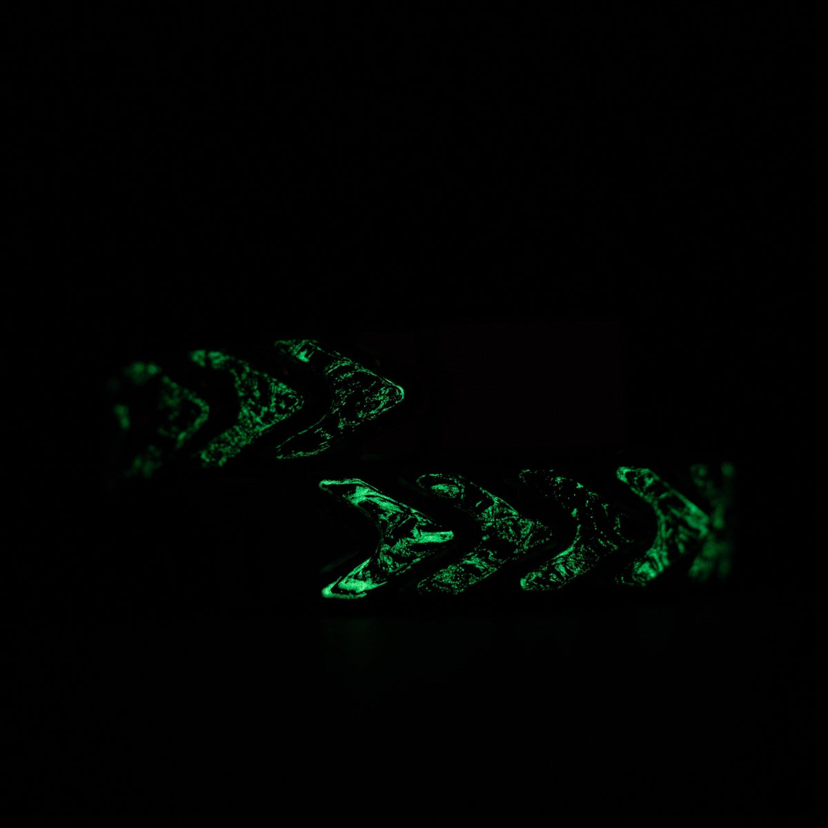 Drop Date (09/23): Tomas Makes Vector Bracelet - Zirblast Titanium w/ Dark Matter Green Glow Carbon Fiber (Custom) - URBAN EDC®